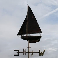 Troy Class Sailboat Weathervane
