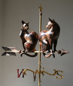 Burmese Cats Weathervane