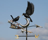 Two Blackbirds Weathervane