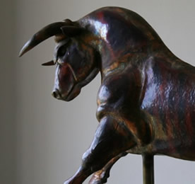 detail of Bull Weathervane