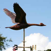 Goose in  Flight weathervane