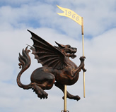 Steeple Aston Cope dragon inspired weathervane