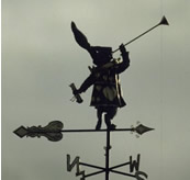 Alice's White Rabbit Weathervane