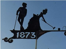 Croquet Couple Weathervane