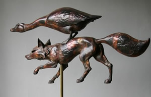 Fox and Goose Weathervane