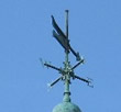 Verdigris on an antique weathervane